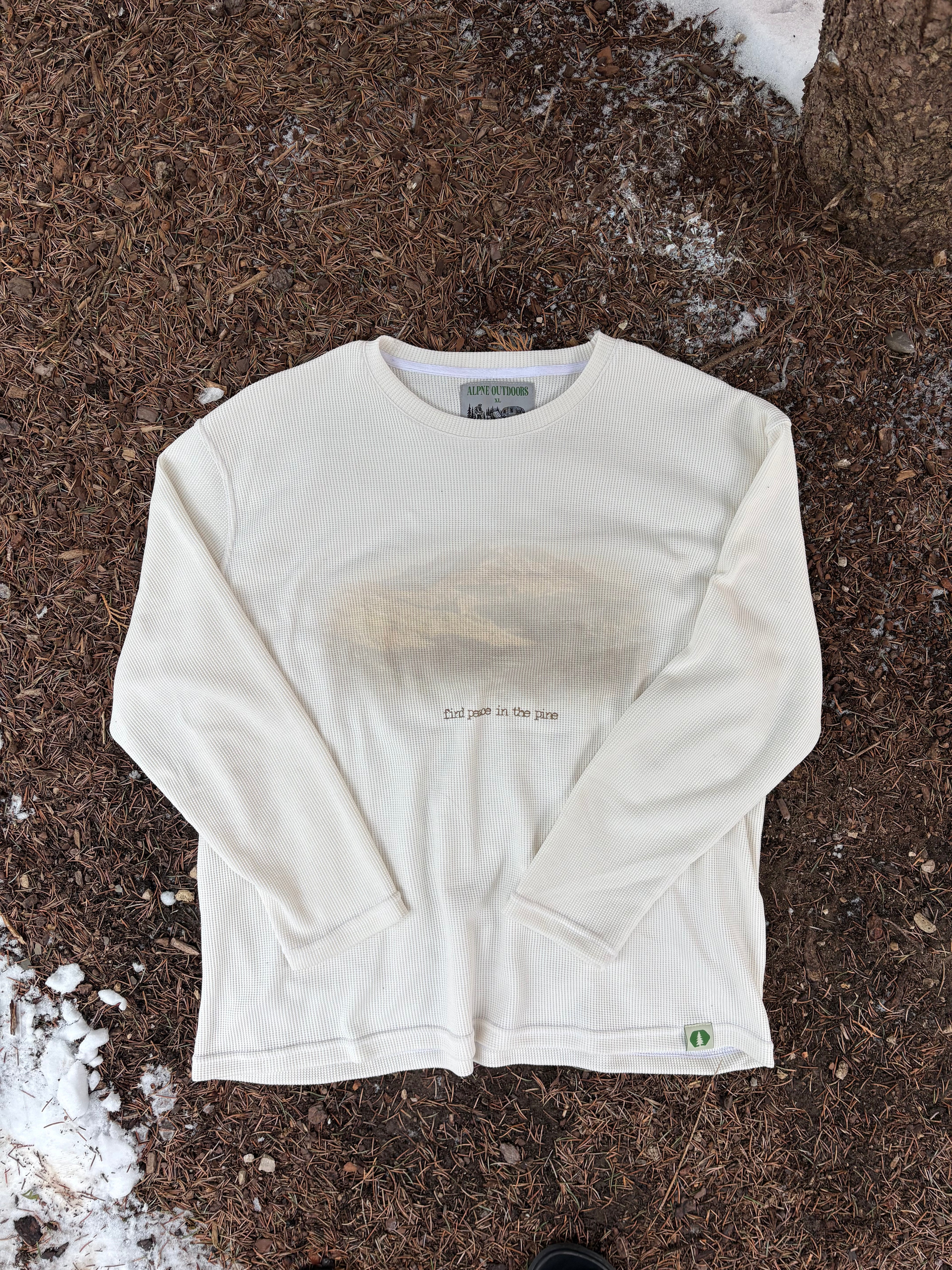 "Mountain Range" Waffle Knit