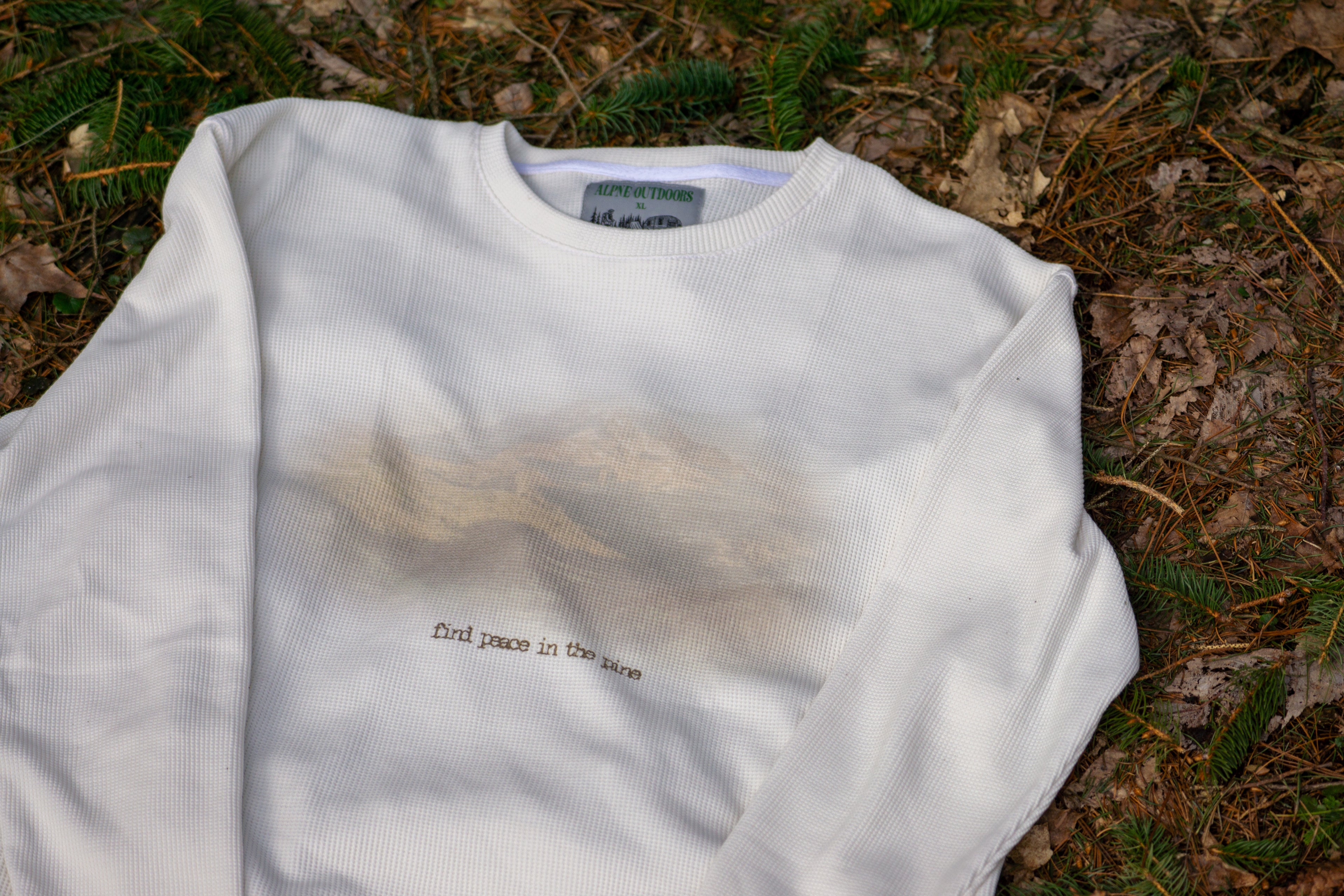 "Mountain Range" Waffle Knit