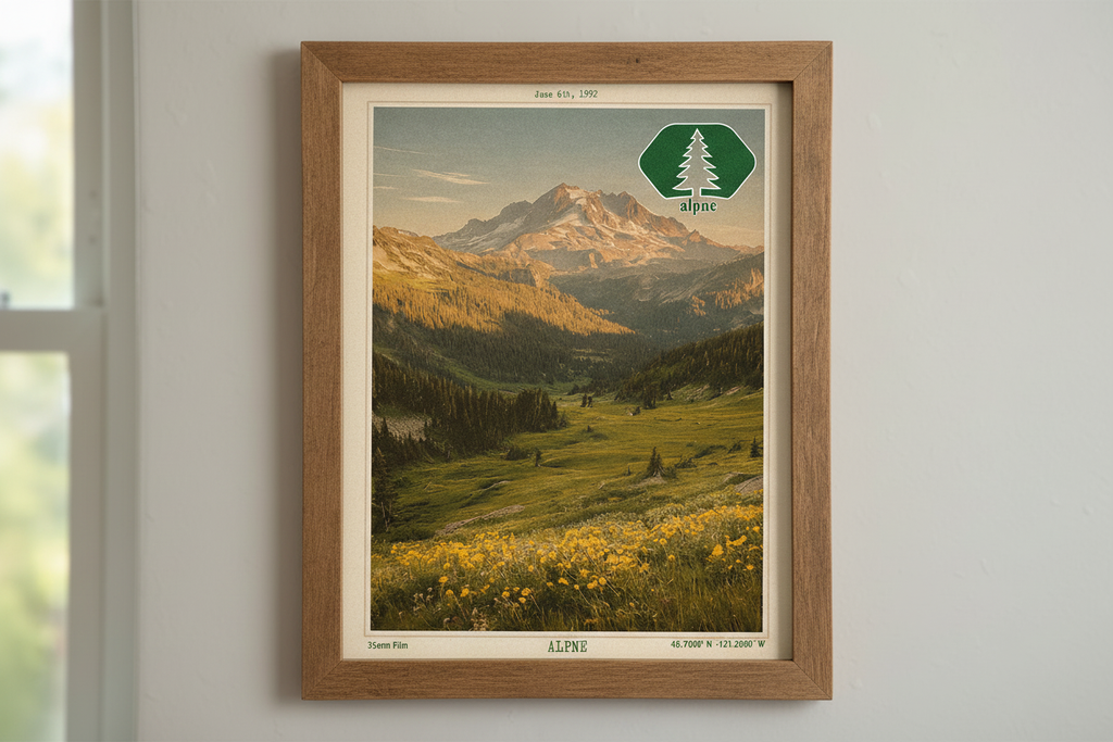 ALPNE Vintage Wall Art "Mountain"
